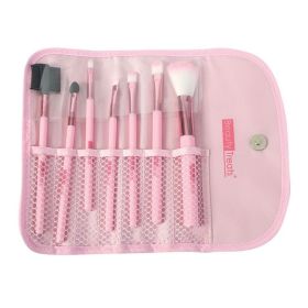 BEAUTY TREATS 7 PIECE BRUSH SET IN POUCH - ROSE GOLD (Option: Default Title)