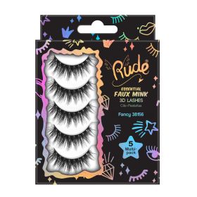 Rude Essential Faux Mink 3D Lashes 5 Multi-Pack (Option: Fancy)
