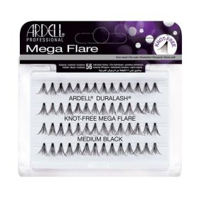ARDELL Duralash Knot-Free Mega Flare Individual Black Lashes (Option: Medium)