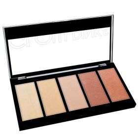 KLEANCOLOR 5 Color Prismatic Highlighter Palette (Option: Glow Pinks)