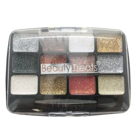 BEAUTY TREATS 12 Colors Glitter Palette (Option: Gemstone)
