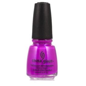 CHINA GLAZE Nail Lacquer with Nail Hardner (Option: Purple  Panic Neon)