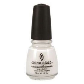 CHINA GLAZE Nail Lacquer with Nail Hardner 2 (Option: Snow)