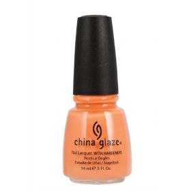 CHINA GLAZE Nail Lacquer with Nail Hardner 2 (Option: Peachy Keen)