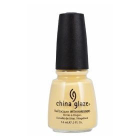 CHINA GLAZE Nail Lacquer with Nail Hardner 2 (Option: Lemon Fizz)