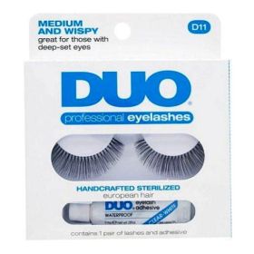 DUO Professional Eyelashes W/ Striplash Clear Adhesive - Medium And Wispy (Option: Default Title)