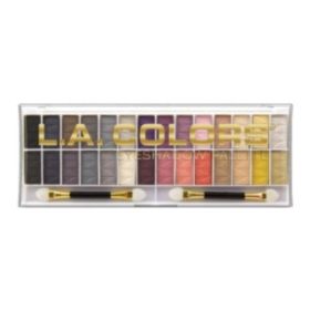 L.A. COLORS 28 Color Eyeshadow Palette - Malibu (Option: Default Title)