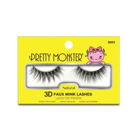 Pretty Monster Natural 3D Faux Mink Lashes (Option: 3003)