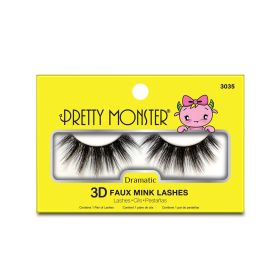 Pretty Monster Dramatic 3D Faux Mink Lashes (Option: 3035)
