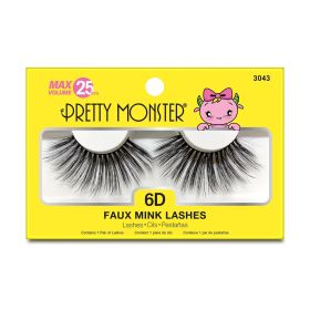 PRETTY MONSTER Max Volume 6D Faux Mink Lashes (Option: 3043)