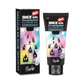RUDE Suck'em Out Charcoal Blackhead Nose Peel-off Pack (Option: Default Title)