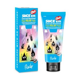 RUDE Suck'em Out Charcoal Blackhead Face Peel-off Pack (Option: Default Title)