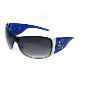 KHAN Sunglasses Shield 1028 - White (Option: Blue)