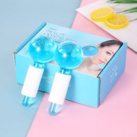 Box Beauty Ice Therapy Face Massage Balls (Color: Blue)
