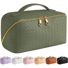 Travel Makeup Bag, Large Capacity Cosmetic Bags (Color: Green)